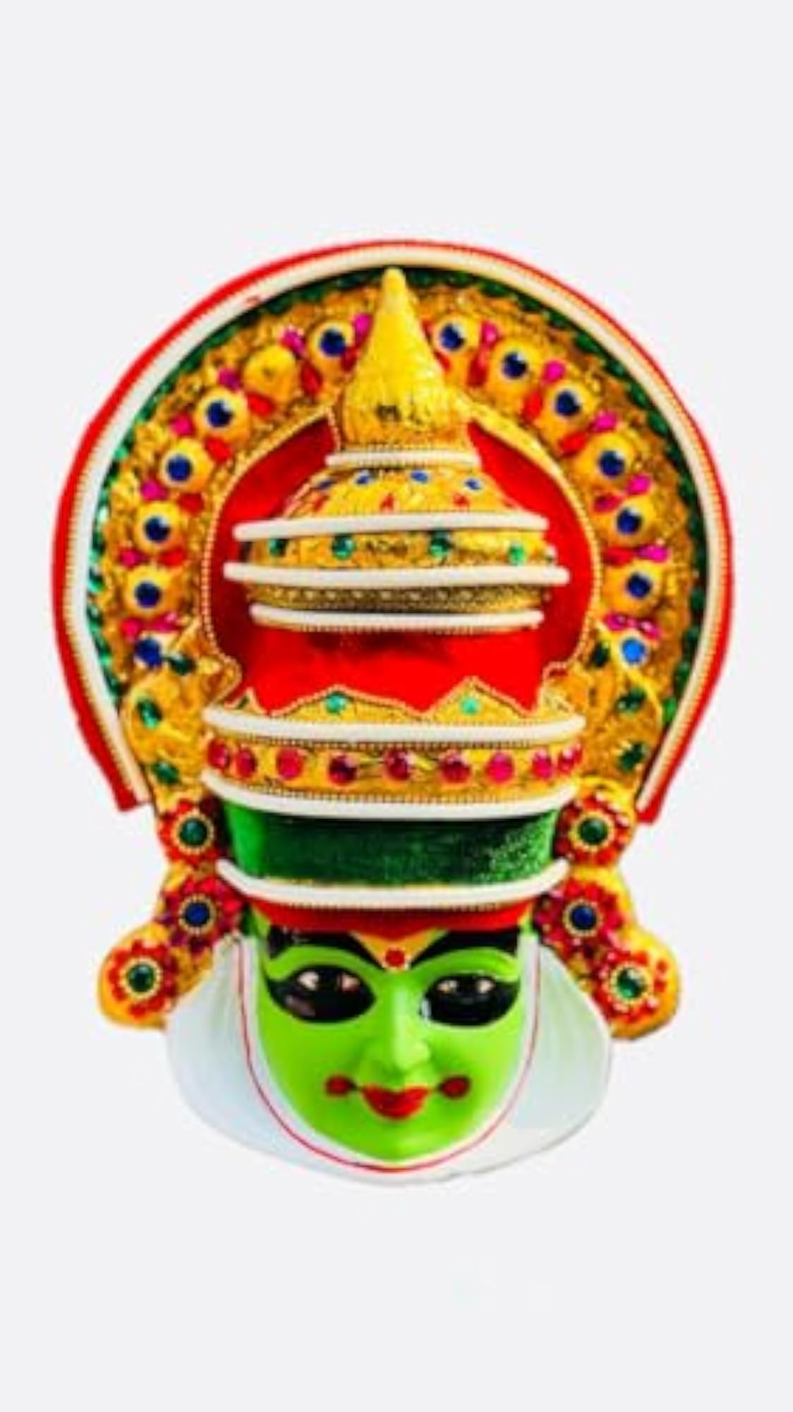 Kathakali Face Wall Decor, Medium Size